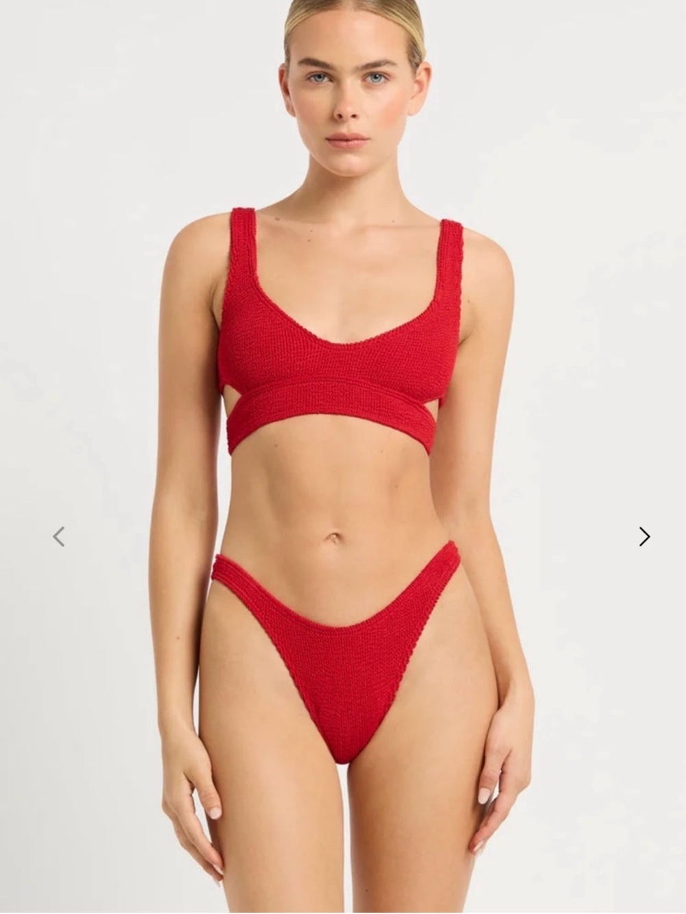 New Bond-eye Swim Bikini Set Nino Top & Sign Briefs Baywatch Red NWT - Picture 8 of 8